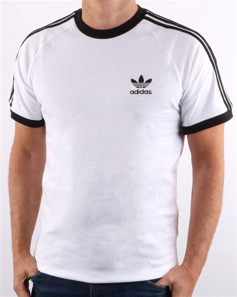 adidas originals t shirt weiß|retro Adidas t shirts men.